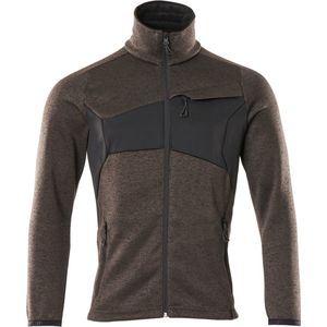 Mascot Accelerate Gebreide trui met rits 18105-951 - donkerantraciet/zwart - XL