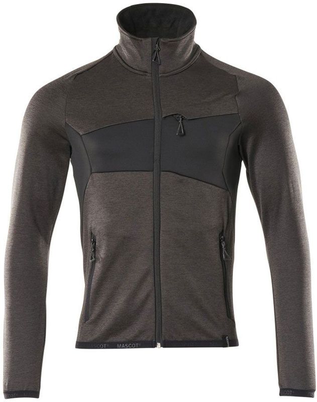 Mascot - Accelerate - Fleecetrui - Donkerantraciet/Zwart - Met Rits
