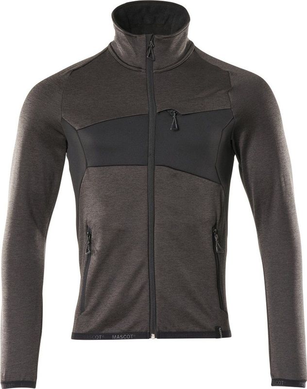 Mascot MASCOT® ACCELERATE Fleecepullover mit Reißverschluss Gr. M dunkelanthrazit/schwarz