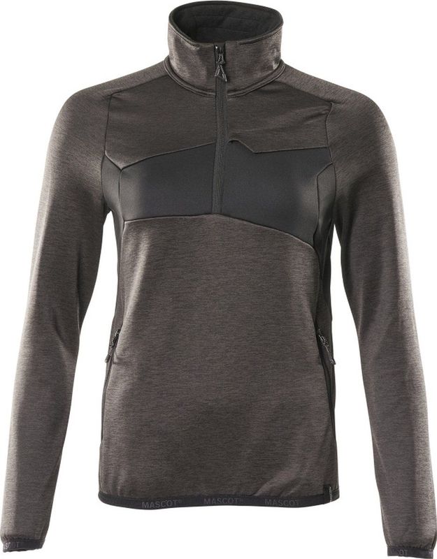 Mascot - 18053-316 - Fleecetrui - Donkerantraciet/Zwart - Dames - Korte Rits
