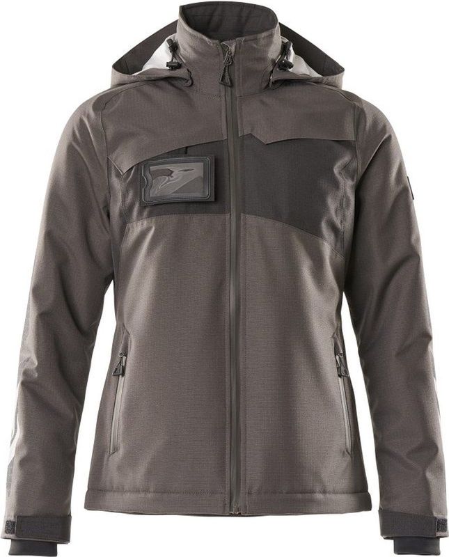 Mascot - Accelerate - Winterjas - Donkerantraciet/Zwart - Speciaal Getailleerd Damesmodel - Ademend - Wind- en Waterdicht