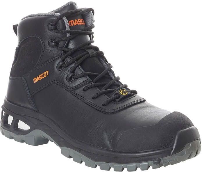 Mascot - F0135-902 Veiligheidsschoenen - Zwart - Metaalvrij - Ademend Volnerfleder