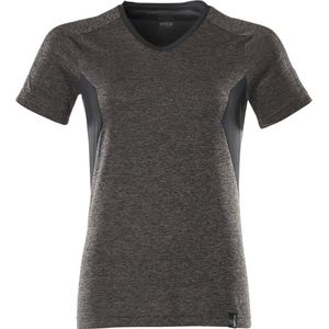 T-shirt - V-hals - Zwart - 55% Polyester - Vochtregulerend