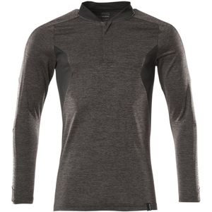 Mascot - 18081-810 - Poloshirt - Donkerantraciet-Gemêleerd/Zwart - Lange Mouwen