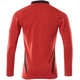 Mascot - 18081-810 - Poloshirt - Signaalrood-Gemêleerd/Zwart - Vochtregulerend, Sluiting met Verborgen Knopen