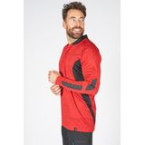 Mascot - 18081-810 - Poloshirt - Signaalrood-Gemêleerd/Zwart - Vochtregulerend, Sluiting met Verborgen Knopen