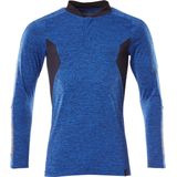 Mascot - Accelerate Poloshirt - Helder Blauw-Gemêleerd/Donkermarine - COOLMAX® - Lange Mouwen