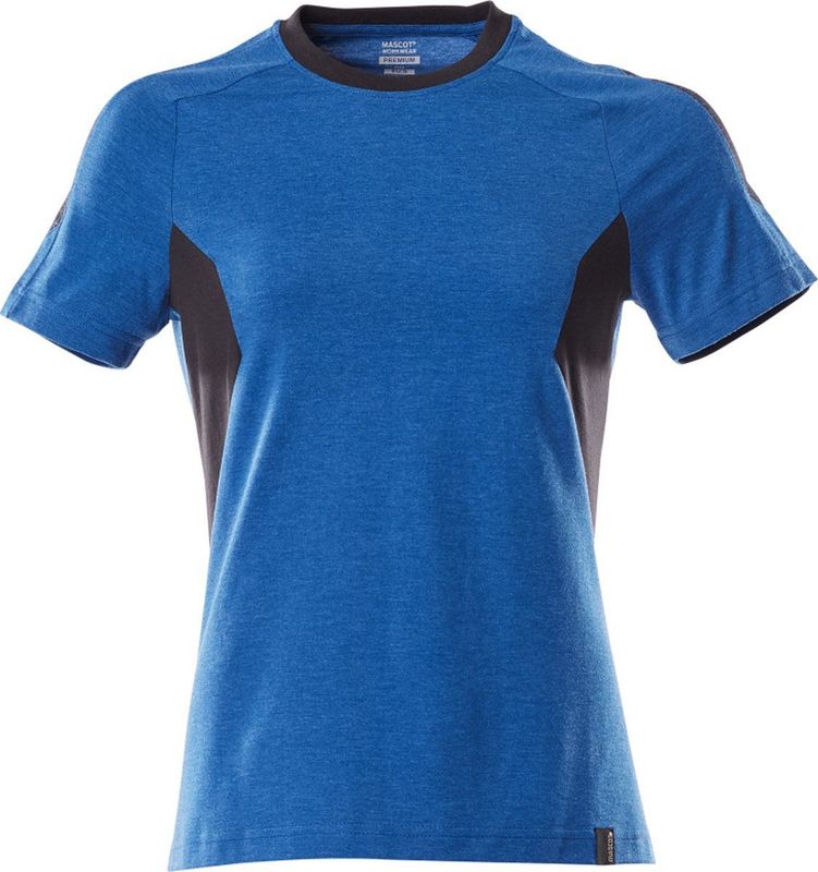 Mascot - 18392-959 - Dames T-shirt - Helder Blauw/Donkermarine - 60% Katoen/40% Polyester