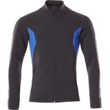 Sweater - Zwart - Katoen/Polyester - Deelbare Rits - Voorzakken met Rits