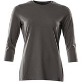 T-shirt - Wit - 60% Katoen/40% Polyester - 3/4-Mouwen - Ronde Hals