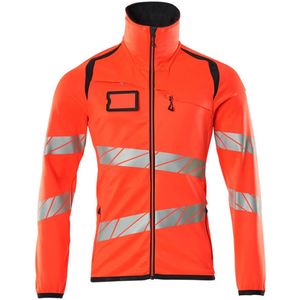 Mascot - 19103-315 - Fleecetrui met Rits - Hi-Vis Rood/Donkermarine