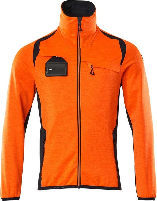 Mascot - Accelerate - Fleecetrui - Hi-Vis Oranje/Donkermarine - Met Rits