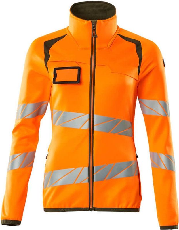 Mascot - Accelerate - Fleecetrui - Hi-Vis Oranje/Mosgroen - Rits