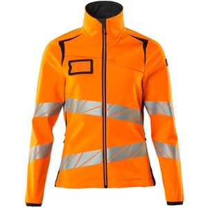 Mascot - Accelerate Safe Softshell Jas - Hi-Vis Oranje/Donkermarine - 100% Polyester