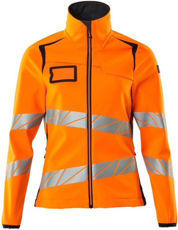 Mascot - Accelerate Safe Softshell Jas - Hi-Vis Oranje/Donkermarine - 100% Polyester