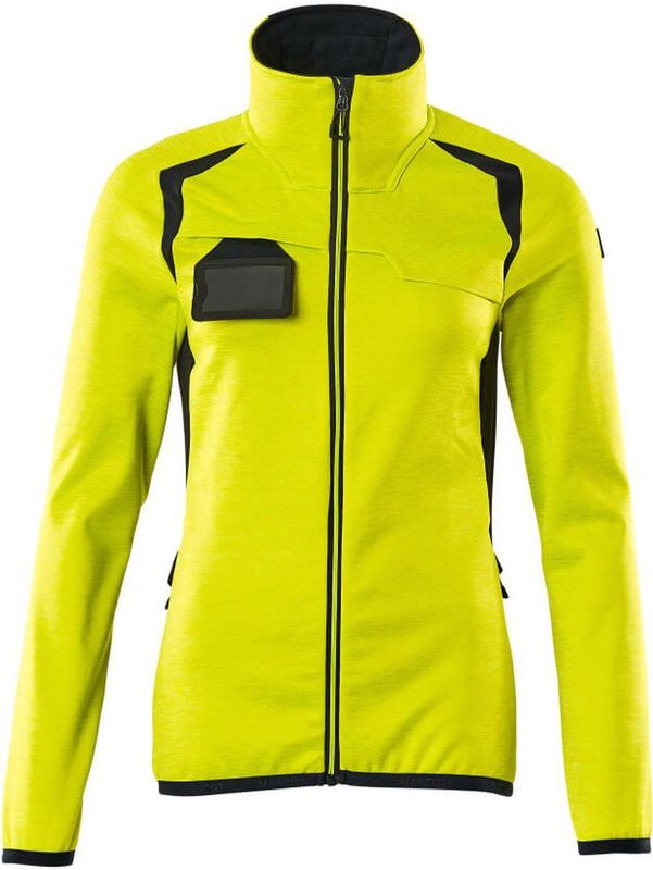 Mascot - 19453-316 - Fleecetrui - Hi-Vis Geel/Donkermarine - 94% Polyester/6% Elastaan