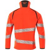 Mascot - 19002-143 Softshell Jas - Hi-Vis Rood/Donkerantraciet - Ademend, Winddicht, Waterafstotend