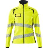 Mascot - Accelerate Safe Softshell Jas - Hi-Vis Geel/Donkermarine - Damesmodel - 100% Polyester