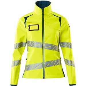 Mascot Accelerate Safe Softshell jas 19012-143 - hi-vis geel/donkerpetrol - 5XL