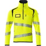 Mascot - 19005-351 - Gebreide Trui - Hi-Vis Geel/Donkermarine - 100% Polyester, EN ISO 20471 - kl. 2