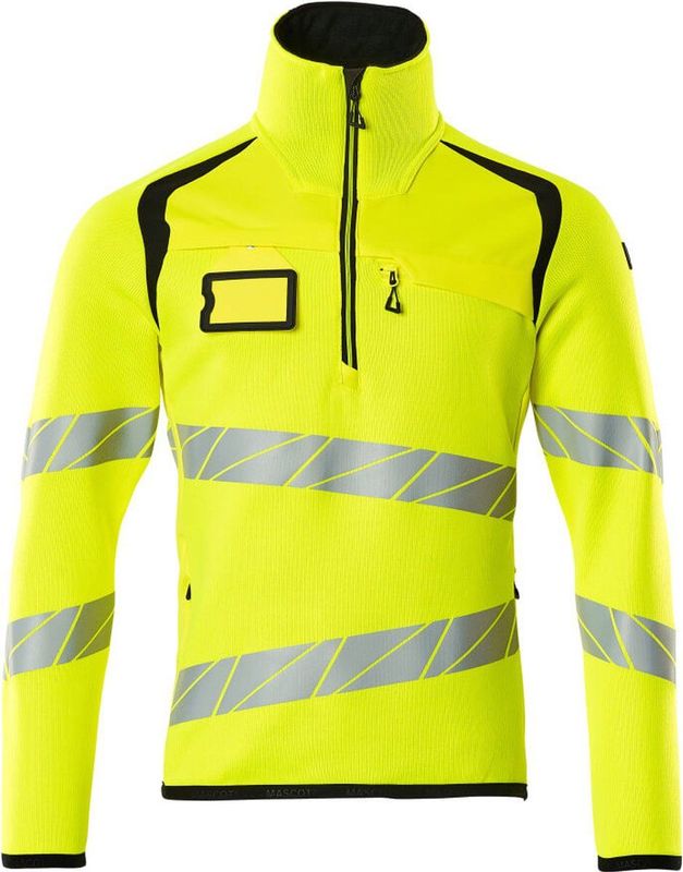 Gebreide Trui - Tweekleurig - 100% Polyester - Met Rits en Voorzakken