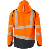 Mascot - 19301-231 Shell Jas - Hi-Vis Oranje/Donkermarine - Fluorescerend - Ademend - Waterdicht
