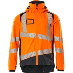 Mascot - 19301-231 Shell Jas - Hi-Vis Oranje/Donkermarine - Fluorescerend - Ademend - Waterdicht