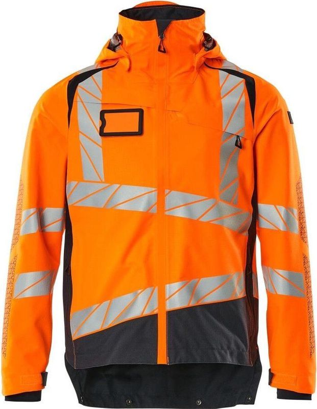 Mascot - 19301-231 Shell Jas - Hi-Vis Oranje/Donkermarine - Fluorescerend - Ademend - Waterdicht