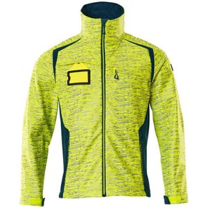 Mascot - 19202-291 - Softshell Jas - Hi-Vis Geel/Donkerpetrol - Ademend, Winddicht, Waterafstotend