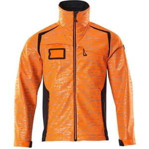 Mascot - Accelerate Safe Softshell Jas - Hi-Vis Oranje/Donkermarine - 100% Polyester