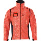 Mascot - Accelerate Safe - Softshell Jas - Hi-Vis Rood/Donkermarine - 100% Polyester