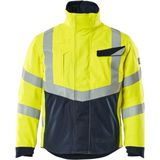 Mascot - Multisafe Winterjas - Hi-Vis Geel/Donkermarine - Ademend, Wind- en Waterdicht