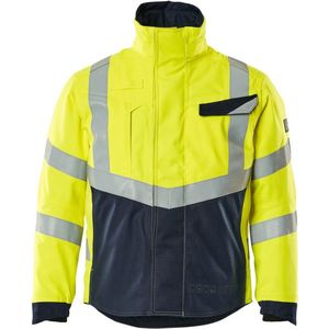 Mascot - Multisafe Winterjas - Hi-Vis Geel/Donkermarine - Ademend, Wind- en Waterdicht