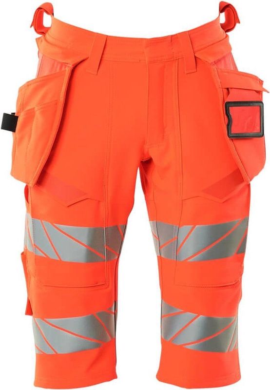 Mascot Accelerate Safe Shorts, lange met spijkerzakken 19349-711 - Hi-Vis rood