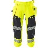Mascot Accelerate Safe Driekwart broek met spijkerzakken 19049-711 - hi-vis geel/donkermarine