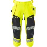 Mascot Accelerate Safe Driekwart broek met spijkerzakken 19049-711 - hi-vis geel/donkermarine