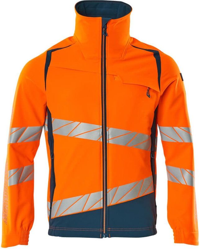 Mascot - 19009-511 - Jas - Oranje/Donkerpetrol - Hi-Vis, Waterafstotend, ULTIMATE STRETCH-stof