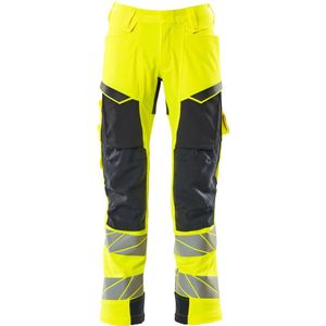 Mascot Accelerate Safe Broek met kniezakken 19079-511 - hi-vis geel/donkermarine