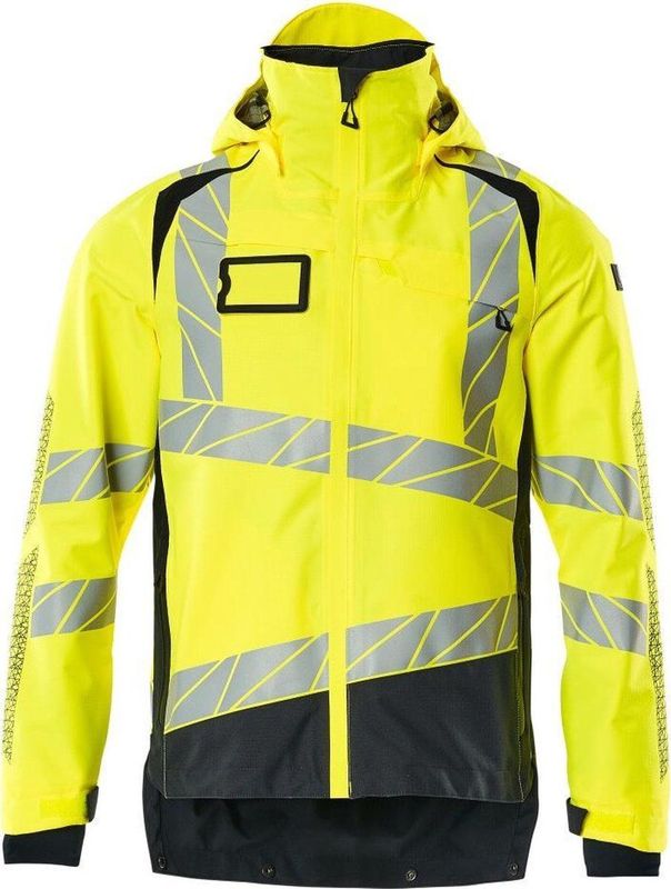 Mascot - 19301-231 - Shell Jas - Hi-Vis Geel/Donkermarine - Ademend, Wind- en Waterdicht