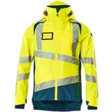 Mascot 19301-231 Shell jas Hi-Vis Geel/Donkerpetrol maat 2XL
