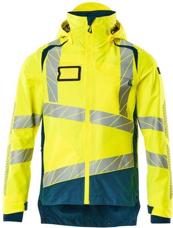Mascot 19301-231 Shell jas Hi-Vis Geel/Donkerpetrol maat 2XL