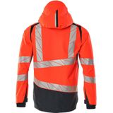 Mascot - 19301-231 Werkjas - Hi-Vis Rood/Donkermarine - Ademend, Wind- en Waterdicht