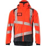 Mascot - 19301-231 Werkjas - Hi-Vis Rood/Donkermarine - Ademend, Wind- en Waterdicht
