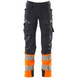 Mascot - 19179-511 - Werkbroek - Donkermarine/Hi-Vis Oranje - Waterafstotend, Ergonomisch, CORDURA® Kniezakken