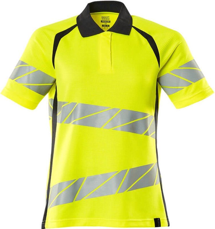 Mascot - 19093-771 - Poloshirt - Geel/Donkermarine - Hi-Vis, OEKO-TEX® STANDARD 100, EN ISO 20471