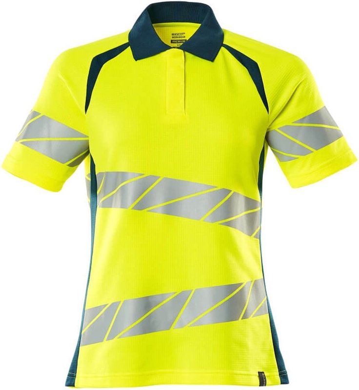 Mascot Accelerate Safe Poloshirt 19093-771 - hi-vis geel donkerpetrol