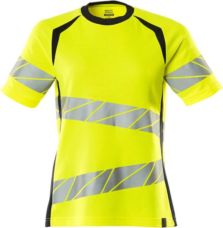 Mascot - Accelerate Safe T-shirt - Hi-Vis Geel/Donkermarine - 50% Polyester/50% Katoen