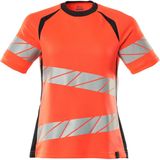 T-shirt - Fluorescerend - Polyester/Katoen - Tweekleurig - Moderne Pasvorm