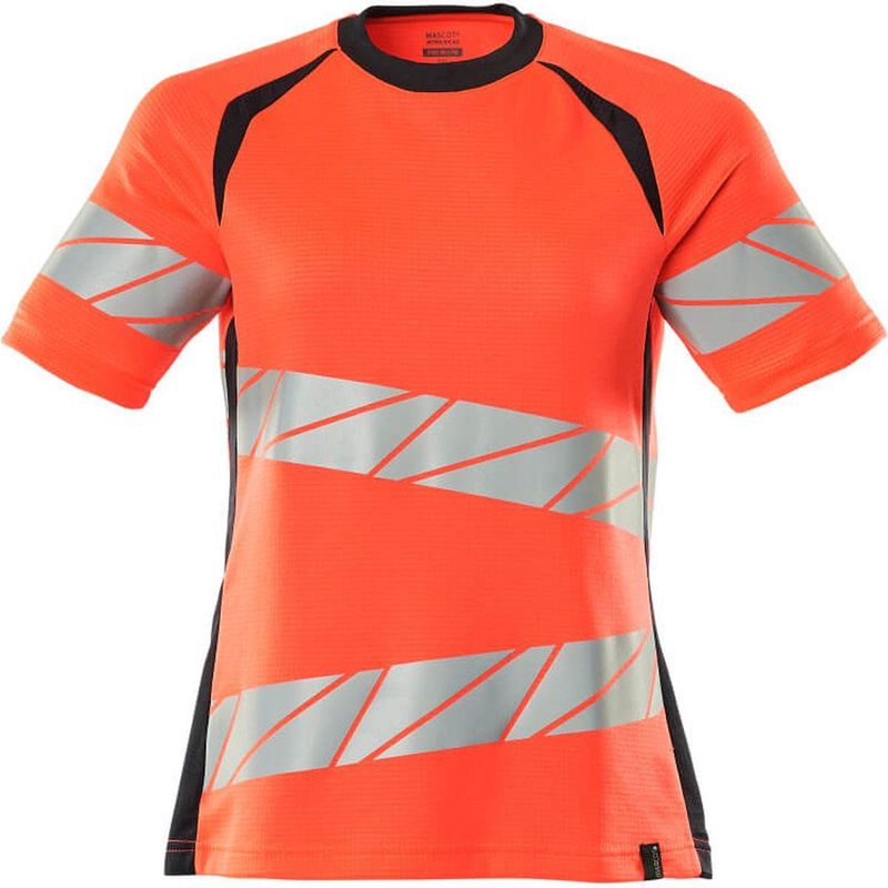 T-shirt - Fluorescerend - Polyester/Katoen - Tweekleurig - Moderne Pasvorm