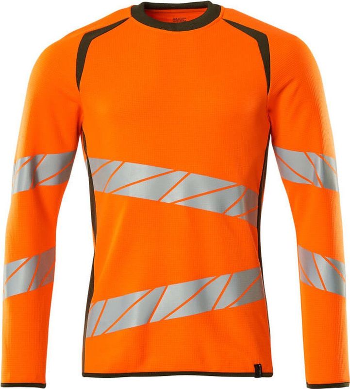 Mascot Accelerate Safe Sweatshirt 19084-781 - hi-vis oranje/mosgroen